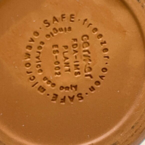 La Fermiere French Periwinkle Terra Cotta Glazed Yogurt Plant Pot Planter Clay - Picture 8 of 12